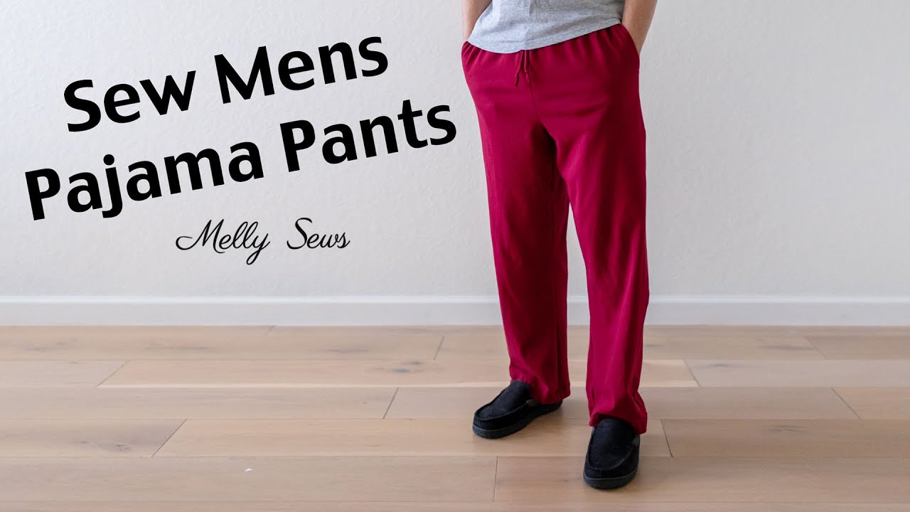 Sew Mens Pajama Pants Pattern - YouTube