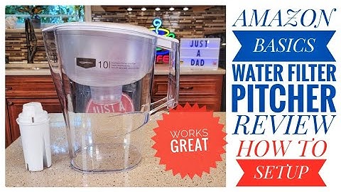 Review Amazon Basics 10 Cup Water Filter Pitcher      How To Clean & Setup