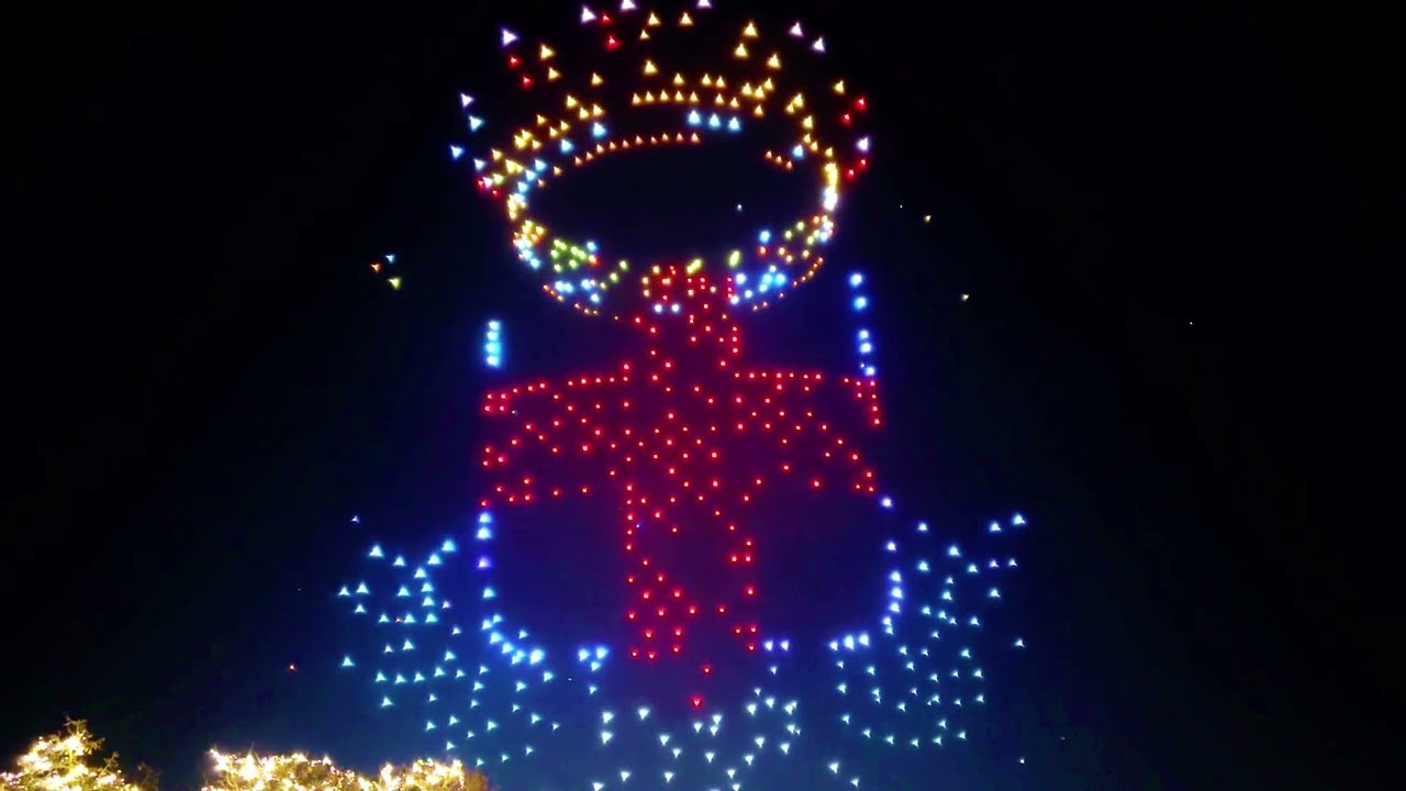 Capodanno 2026 a Padova - Spettacolo Droni Luminosi (FULL COLOR) 🔴🟨🔵