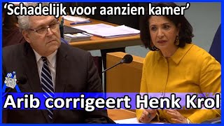 Arib corrigeert Henk Krol 'reces is geen vakantie!' - Debat