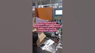 Lithium battery sticker connection sorting integrated machine #batteryfactory #batterytechnology