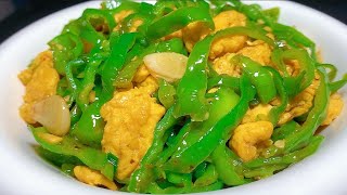 青椒炒雞蛋，很多人第一步就錯了，教你正確做法，鮮香入味又下飯