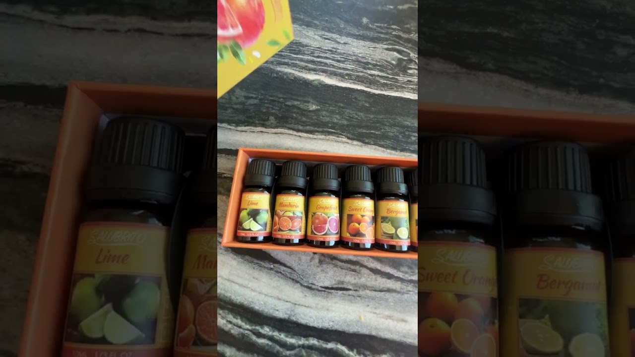 Salubrito Citrus Essential Oils Set for Diffuser, Fragrance Oil  Citrus  Set of 6 - Sweet Orange, Bergamot, Lemon, Grapefruit, Essential Oil for Soap  Making, Diffusers, Candle Making, Slime