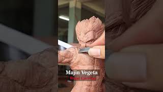 Wood Carving: MAJIN VEGETA - Dragon Ball Z  #shorts