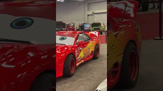 Amazing real life Lightning McQueen car #shorts #earlx screenshot 3