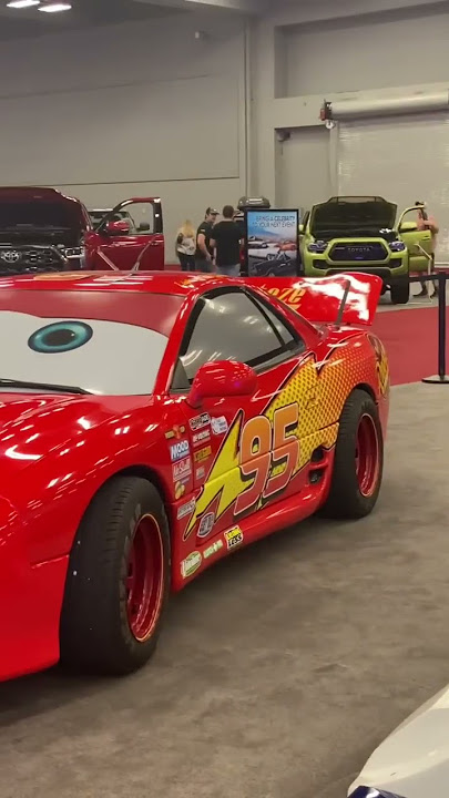 Amazing real life Lightning McQueen car #shorts #earlx