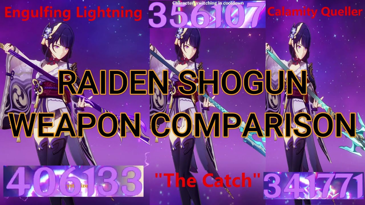 Genshin Impact Raiden Shogun Engulfing Lightning Vs 