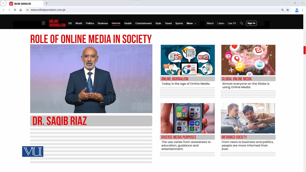 Role of Online Media in Society | Online Journalism | MCM517_Topic018