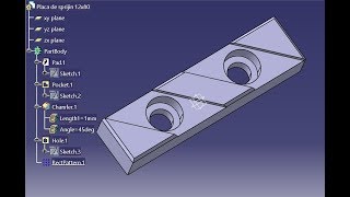 How to create a mechanical part using CATIA Part Design 54