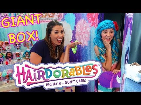 LARGEST TOY BOX EVER! Unboxing a Giant Real Life Hairdorables Doll