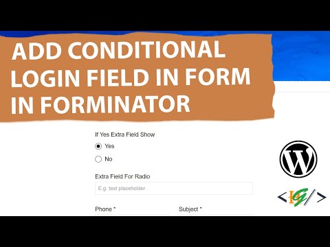 How to Add Conditional Logic Fields in Forminator Form WordPress | Visibility Rules
