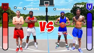 Flight & CashNasty 2v2 Basketball Against JayNasty & Jay!