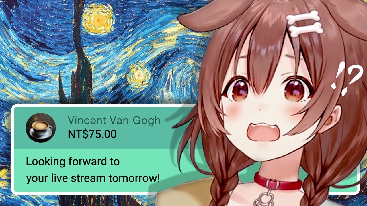 世界的な有名画家からスパチャがきて思考停止する戌神ころね