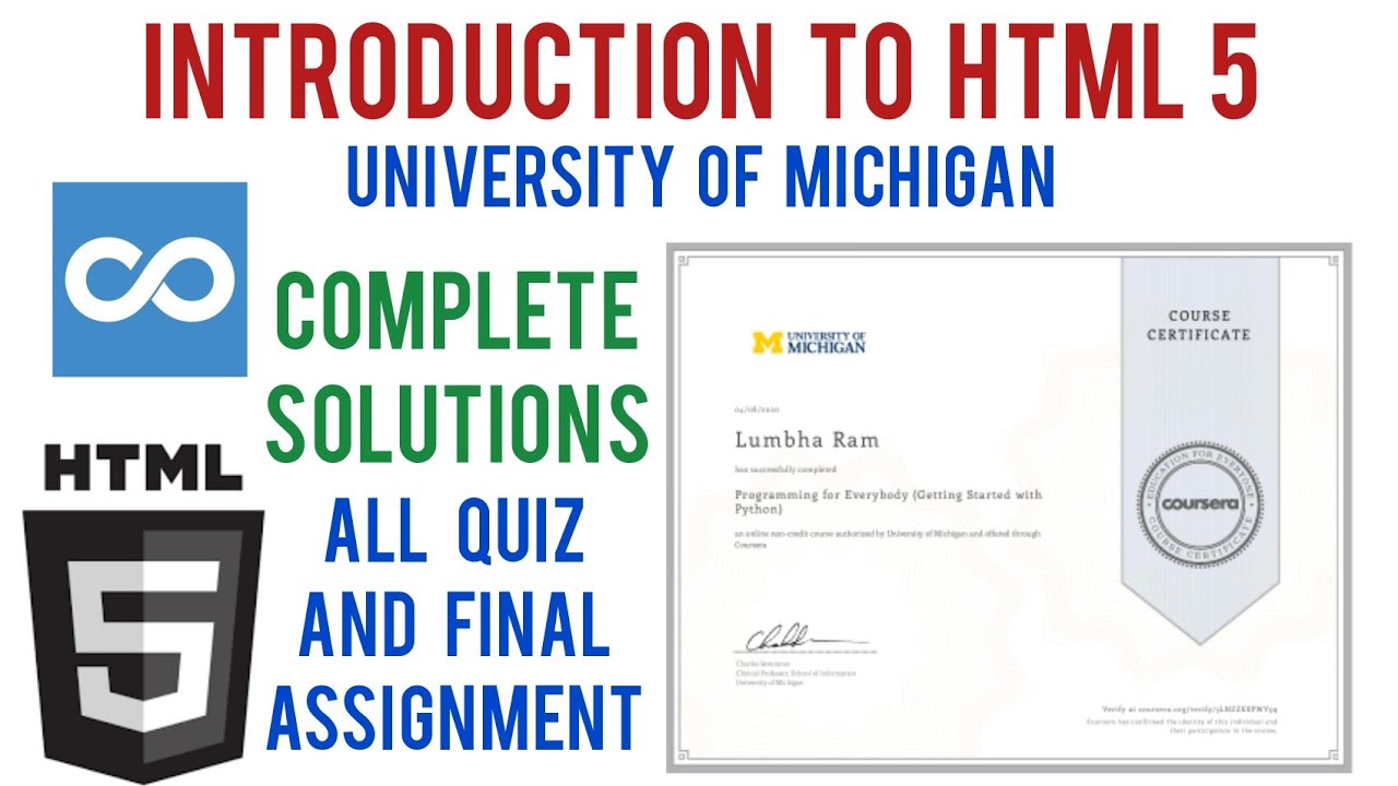 introduction to html5 coursera assignment answers