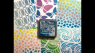 Ink Blending Through a Stencil