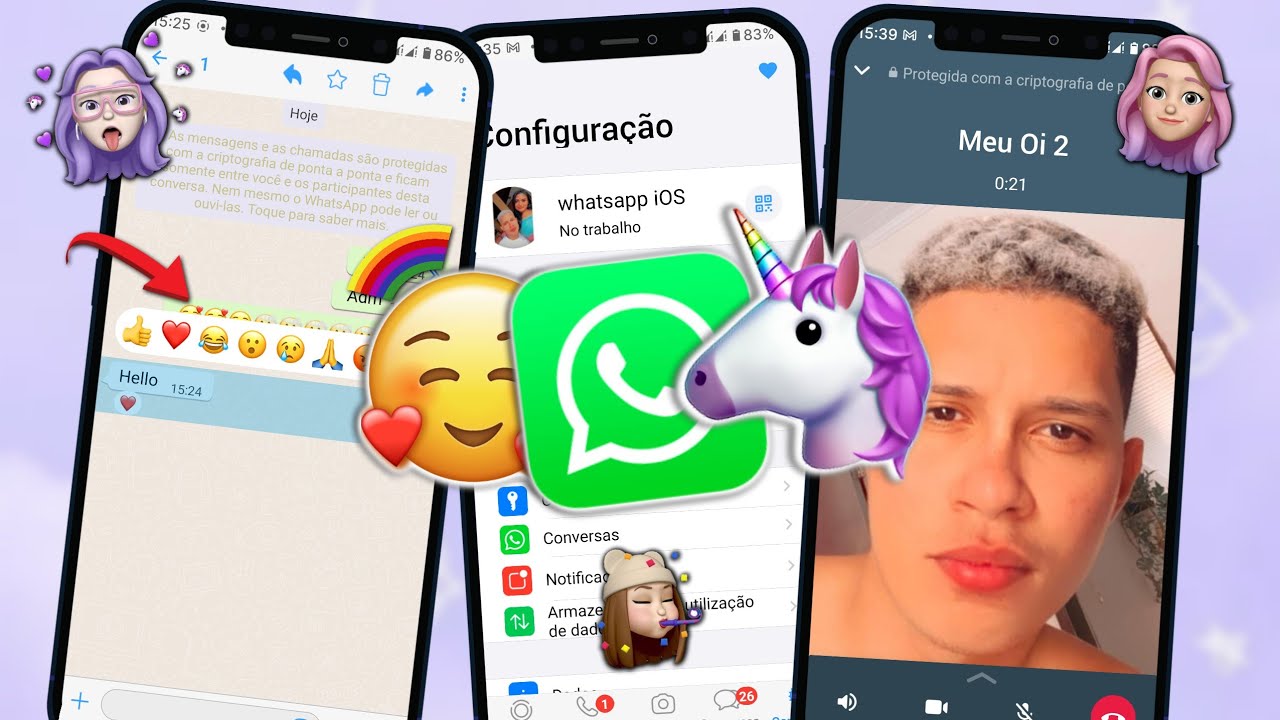 SAIU! NOVO WHATSAPP ESTILO IPHONE iOS 15 NO ANDROID 2022 - Fouad iOS 9. ...
