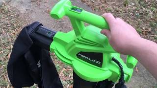 Harbor Freight Leaf Blower/Mulcher first test