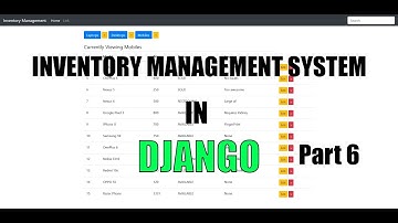 Django IMS - Adding the Edit button - Part 6