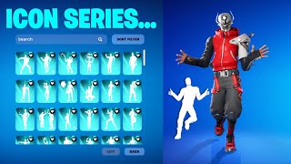ALL ICON SERIES DANCE & EMOTES IN FORTNITE! (RECKLESS RAITH)