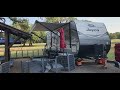 Camping with dogs campsite set up and camper tour. 2020 Jayco 24RBS