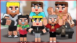 MUSCULAR EFEKAN, ALI, AND ALPEREN HAVE MUSCULAR BABIES! 😱 - Minecraft