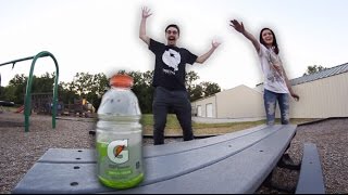 Girlfriend Bottle Flip Challenge