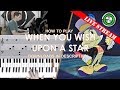 How to play When You Wish Upon A Star piano cover tutorial