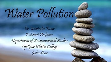 Water pollution