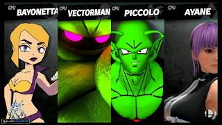 New Mods Battle: Miss Information vs Vectorman vs Piccolo vs Ayane