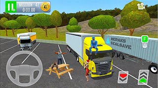 주유소 도시 주차장 대형 운송 트럭🚛⛽ - BEST 2021 자동차 시뮬레이터 게임 Android/IOS 게임 플레이 screenshot 2