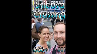 Worlds bussiest cross walk. Shibuya Crossing in Tokyo