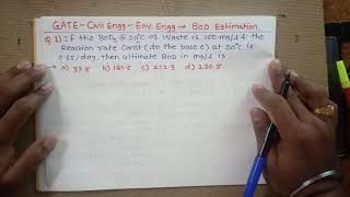 How to find BOD for wastewater, Environmental engineering