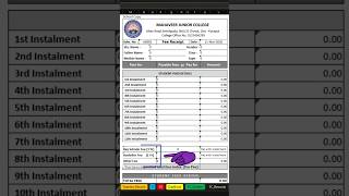 Customized Student Fee Management System in Excel | Best School Offline Software in india