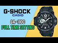 How To Setting Time on Casio G Shock GA-1100 | G Shock Time adjust and hands alignment adjust