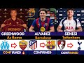 LATEST CONFIRMED TRANSFER NEWS AND RUMOURS TRANSFER NEWS 2026 Alvarez Senesi Greenwood 