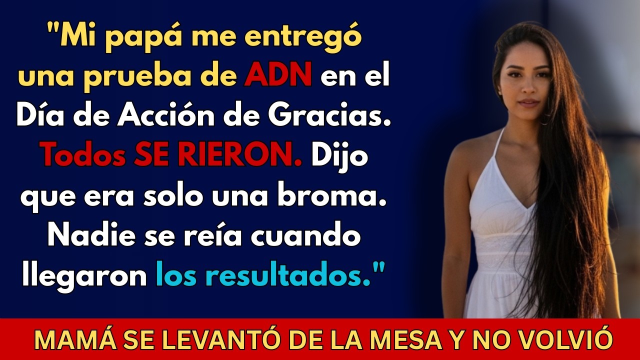 Mi papá me dio una prueba de ADN como broma. Los resultados arruinaron el Día de Acción de Gracias.