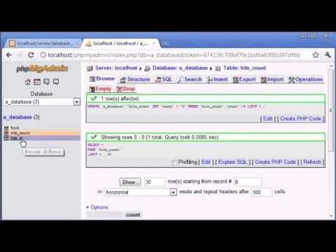 Beginner PHP Tutorial   125   Creating a Database Hit Counter Part 3   YouTube
