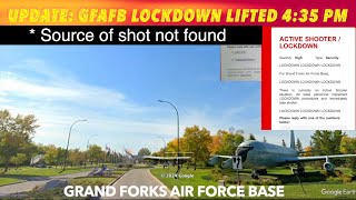 UPDATE: Lockdown At Grand Forks Air Force Base Lifted At 4;35 PM Wednesday