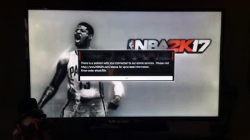 There is a problem with your connection to out online services. 2k17
