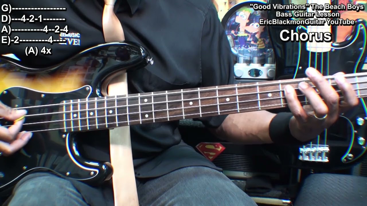 GOOD VIBRATIONS The Beach Boys Bass Guitar Lesson Tutorial Carol Kaye