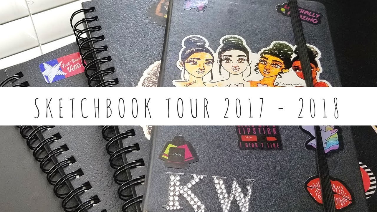 Sketchbook tour #2 | 2017 - 2018 ♡ - YouTube