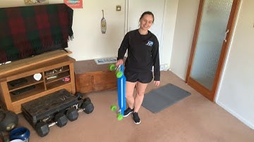 Eccentric Hamstring Skateboard Sliders  - Special Guest Appearance by our Springer Spaniel Jack