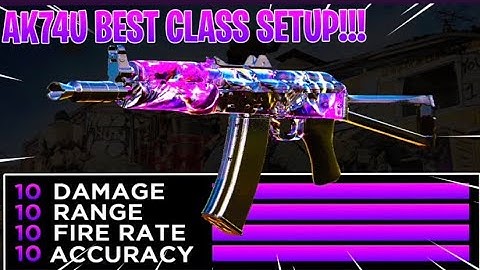 How to make the AK74u” OVERPOWERED (Best AK74u Class Setup) -Cold war !