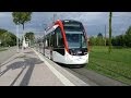 Le nouveau tram CAF à Freiburg im Breisgau.