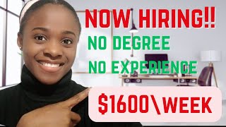 Earn $1600/Week Online With These No Talking Work From Home Jobs| No Degree No Experience Needed