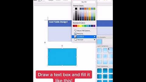 Put gradients in text boxes to create a cool design in Word #shorts #word #design #gradients