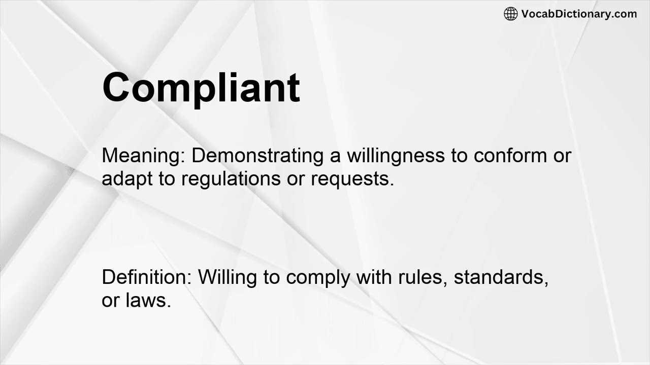 Compliant Meaning
