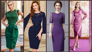 Most Stunning Lace Work Bodycon Dress Evening Party Wear Dress Design For Women