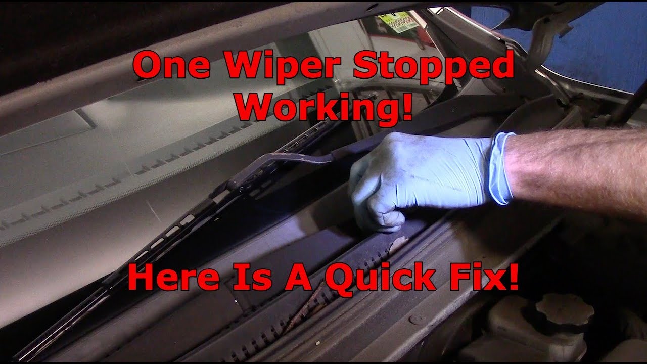 How to Fix a Windshield Wiper That Won'T Move  