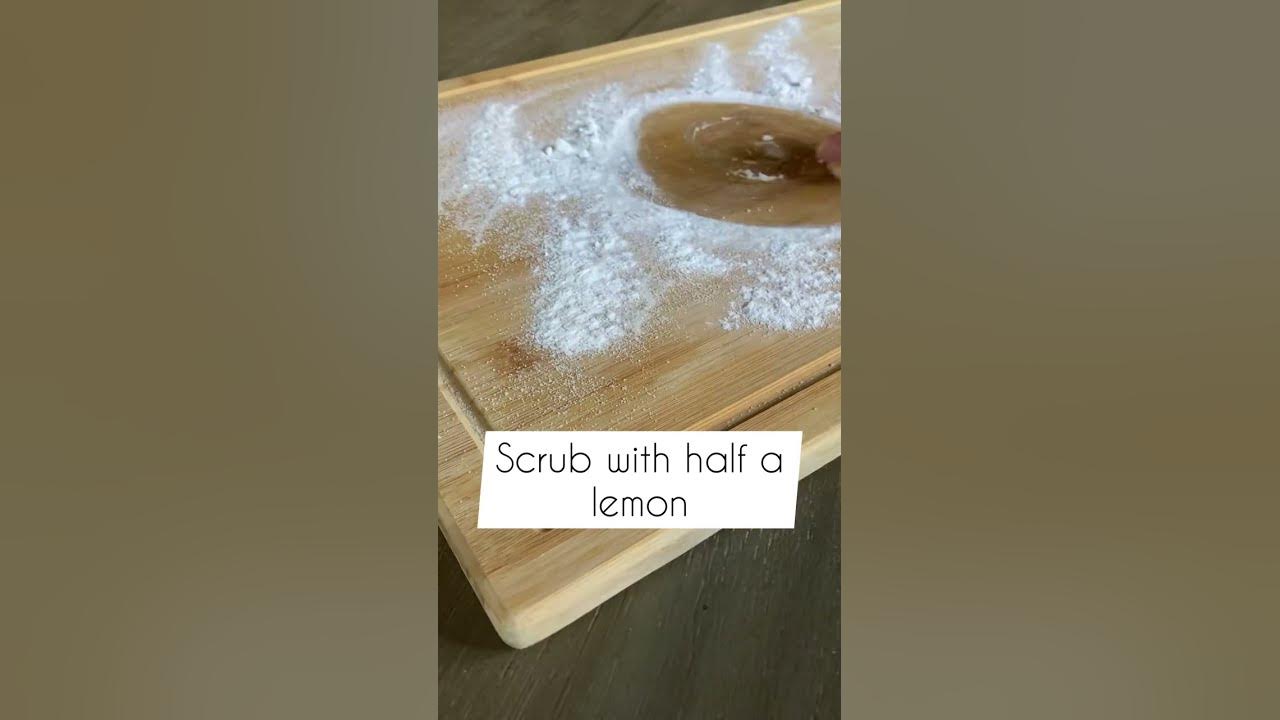 Get Odors out of Cutting Boards! shorts clean homehacks lifehacks 